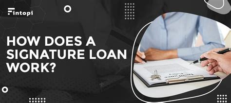 How Does A Signature Loan Work